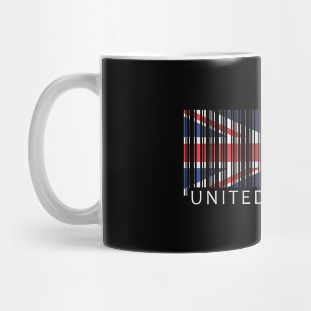 United Kingdom flag colors barcode by Finji